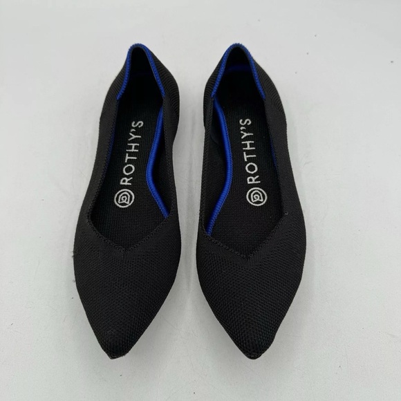 Rothy’s The Point Black Size 6 Women’s Flats - Picture 7 of 9